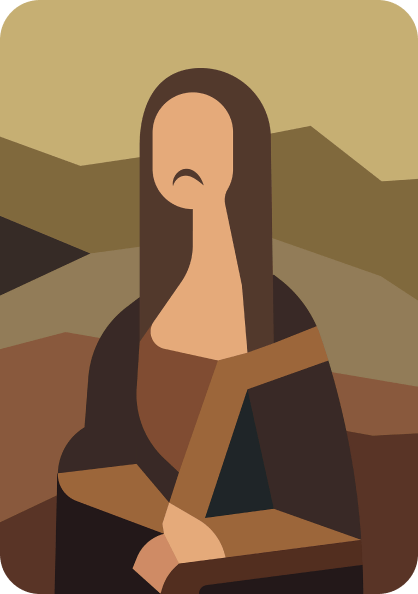 illustration of Mona Lisa