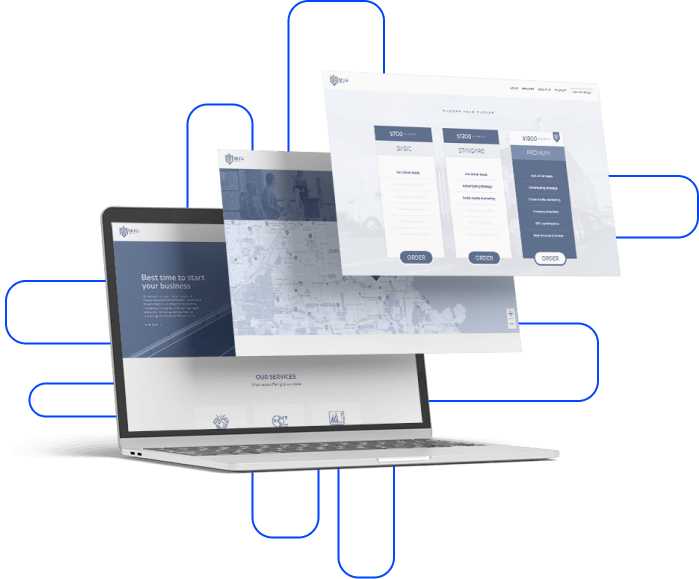 Site maintenance on laptop